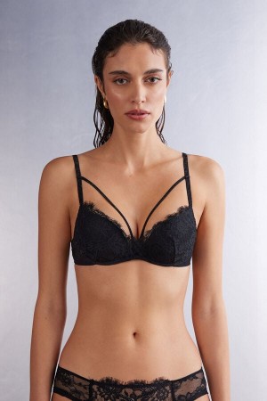 Intimissimi A Special Moment Gioia Push-up Bra Crne | SN-ITMSM57079