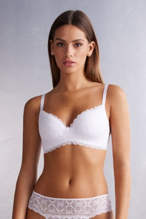 Intimissimi Adele Triangle Bra In Lace Bijele | SN-ITMSM56698