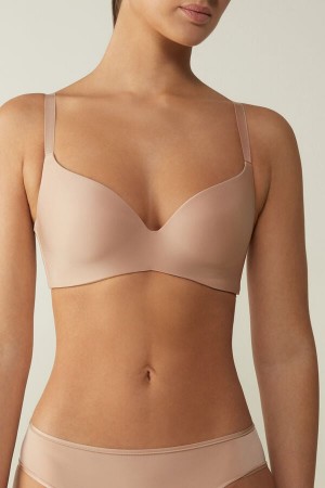 Intimissimi Adele Triangle Bra In Ultralight Microfiber Bež | SN-ITMSM56997