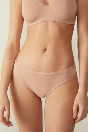 Intimissimi Brazilian Panties In Ultralight Supima® Cotton Bež | SN-ITMSM57430