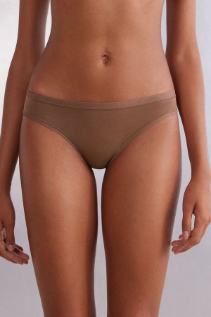 Intimissimi Brazilian Panties In Ultralight Supima® Cotton Bež | SN-ITMSM57432