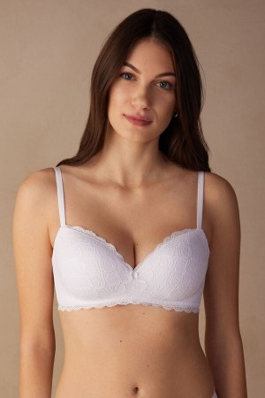 Intimissimi Claudia Balconette Bra In Lace Bijele | SN-ITMSM56494