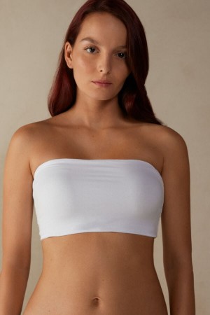 Intimissimi Cotton Bra Top Bijele | SN-ITMSM57963