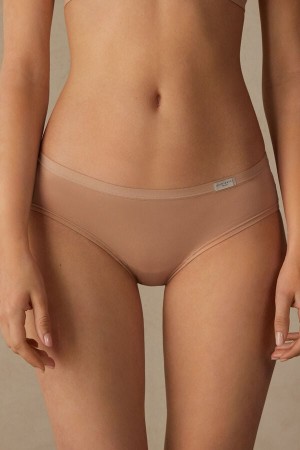 Intimissimi Cozy Panties In Cotton Bež | SN-ITMSM57576