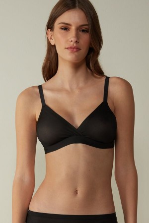 Intimissimi Emma Invisible Touch Triangle Bra Crne | SN-ITMSM56617