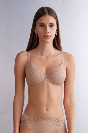 Intimissimi Francesca Balconette Bra In Lace Bež | SN-ITMSM56573