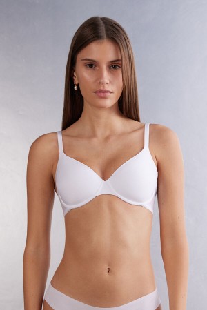 Intimissimi Francesca Ultralight Microfiber Balconette Bra Bijele | SN-ITMSM56427