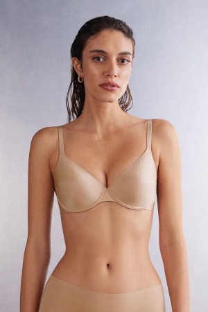 Intimissimi Francesca Ultralight Microfiber Balconette Bra Bež | SN-ITMSM57185