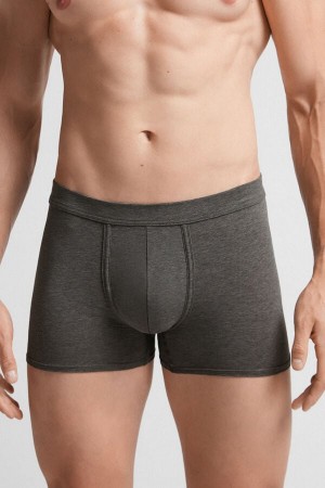 Intimissimi Fresh Supima® Cotton Boxers Tamno Sive | SN-ITMSM58499