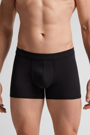 Intimissimi Fresh Supima® Cotton Boxers Crne | SN-ITMSM58500