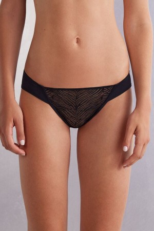 Intimissimi Go Animalier Panties Crne | SN-ITMSM57620