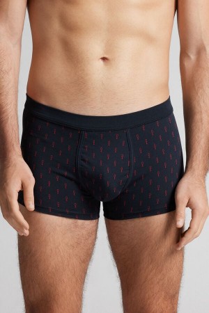 Intimissimi Goblet Boxers In Stretch Supima® Cotton Plave | SN-ITMSM58520