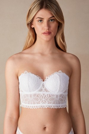 Intimissimi Hot Summer Days Giada Balconette Bustier Bijele | SN-ITMSM57294