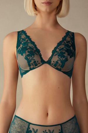 Intimissimi In Full Bloom Elena Balconette Bra Zelene | SN-ITMSM57234