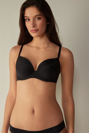 Intimissimi Irina Microfiber Balconette Bra Crne | SN-ITMSM57163