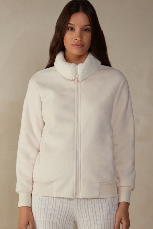 Intimissimi Lady From The Mountains Fleece Bomber Bež | SN-ITMSM58422