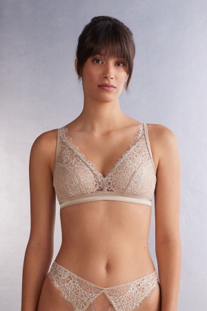 Intimissimi Living In Luxe Lara Triangle Bra Bež | SN-ITMSM56904