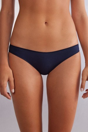 Intimissimi Low Rise Cotton Panties Plave | SN-ITMSM57600