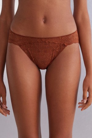 Intimissimi Low Rise Lace Panties Narančaste | SN-ITMSM57604