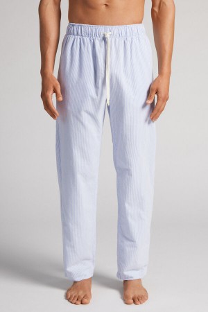 Intimissimi Micro-stripe Cloth Full Length Pants Plave | SN-ITMSM58687