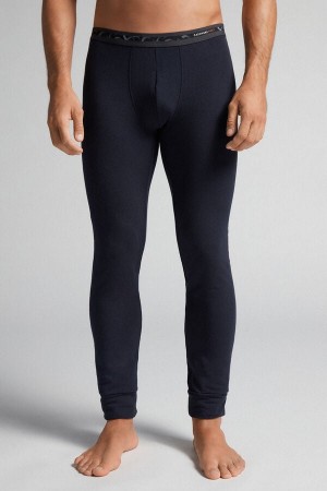 Intimissimi Modal-cashmere Leggings Plave | SN-ITMSM58672