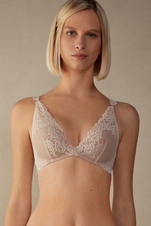 Intimissimi Pretty Flowers Giorgia Balconette Bra Bež | SN-ITMSM56479