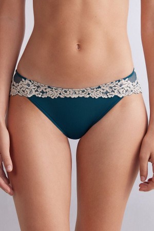 Intimissimi Pretty Flowers Panties Plave | SN-ITMSM57619