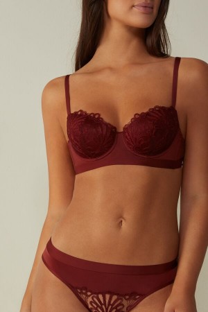 Intimissimi Romantic Life Sofia Balconette Bra Crvene | SN-ITMSM56457