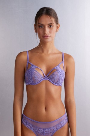 Intimissimi Secret Party Podstavljena Balconette Bra Ljubičaste | SN-ITMSM56569