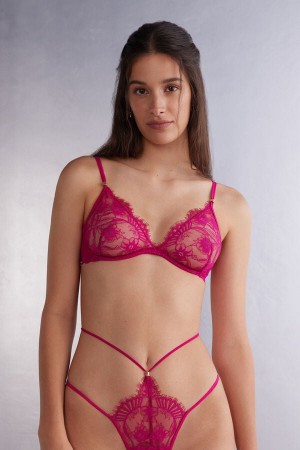 Intimissimi Sensual Flowers Balconette Bra Roze | SN-ITMSM56561