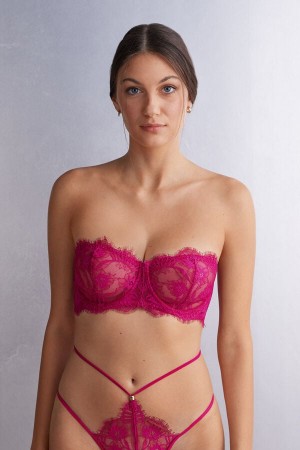 Intimissimi Sensual Flowers Bandeau Balconette Bra Roze | SN-ITMSM56562