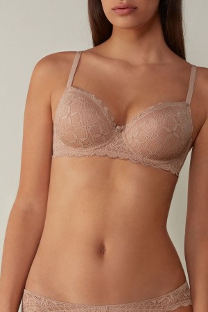 Intimissimi Sofia Balconette Bra In Lace Bež | SN-ITMSM56437