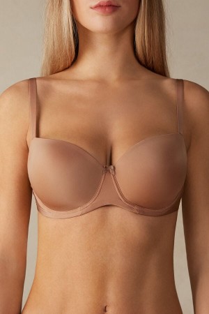 Intimissimi Sofia Balconette Bra In Ultralight Microfiber Bež | SN-ITMSM56475