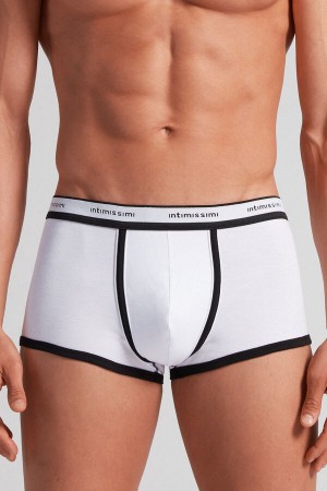 Intimissimi Stretch Supima® Cotton Boxer Shorts With Logo Detail Visebojne | SN-ITMSM58459