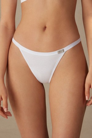 Intimissimi String Thong In Cotton Bijele | SN-ITMSM57720