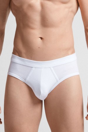 Intimissimi Supima® Cotton Briefs Bijele | SN-ITMSM58539