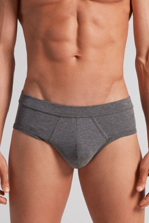 Intimissimi Supima® Cotton Briefs Tamno Sive | SN-ITMSM58540