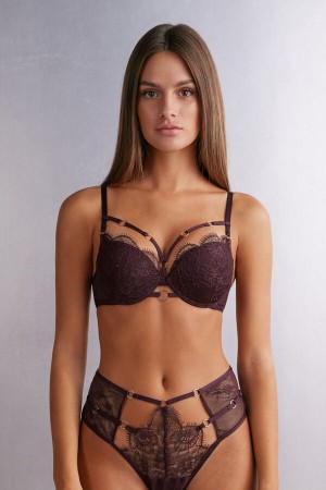 Intimissimi The Game Of Seduction Simona Push-up Bra Ljubičaste | SN-ITMSM57369