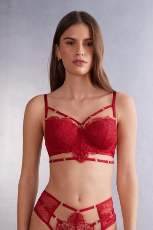 Intimissimi The Game Of Seduction Sofia Balconette Bustier Crvene | SN-ITMSM56597