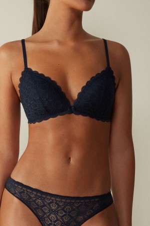 Intimissimi Tiziana Triangle Bra In Lace Plave | SN-ITMSM56638