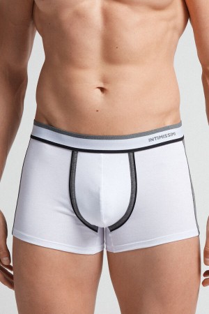 Intimissimi Two-tone Boxers In Stretch Supima® Cotton Sive | SN-ITMSM58469