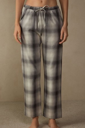 Intimissimi Warm Cuddles Pants In Brushed Cloth Sive | SN-ITMSM58215