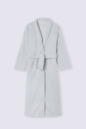 Intimissimi Winter Queen Diamond Stitch Long Fleece Robe | SN-ITMSM58443