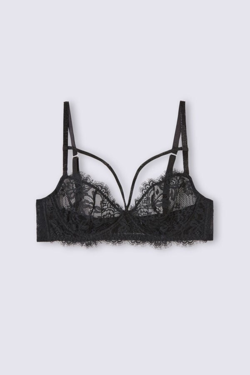 Intimissimi A Special Moment Balconette Bra Crne | SN-ITMSM56583