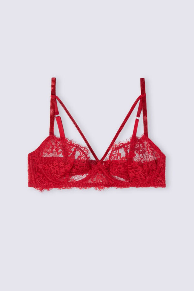 Intimissimi A Special Moment Balconette Bra Crvene | SN-ITMSM56598