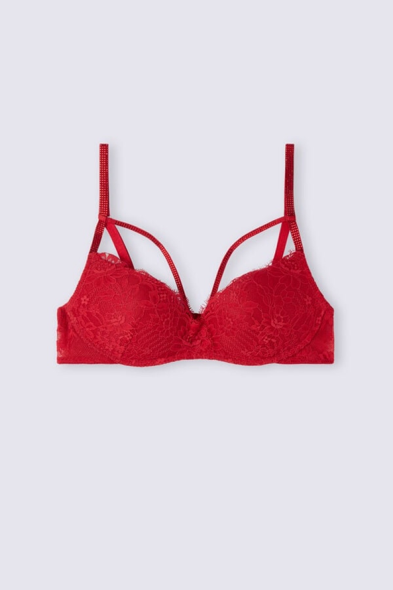 Intimissimi A Special Moment Gioia Push-up Bra Crvene | SN-ITMSM56804