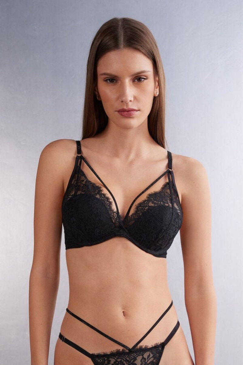 Intimissimi A Special Moment Giorgia Balconette Bra Crne | SN-ITMSM56586