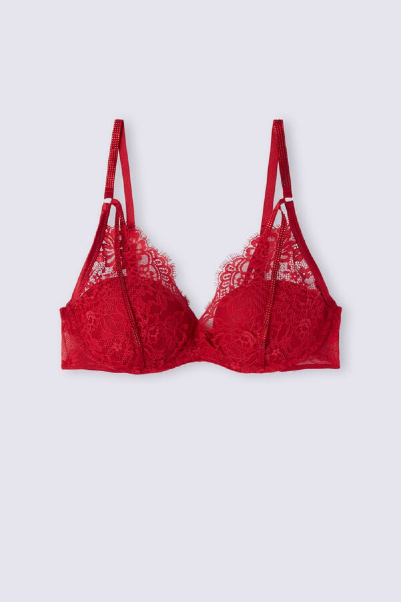 Intimissimi A Special Moment Giorgia Balconette Bra Crvene | SN-ITMSM56596