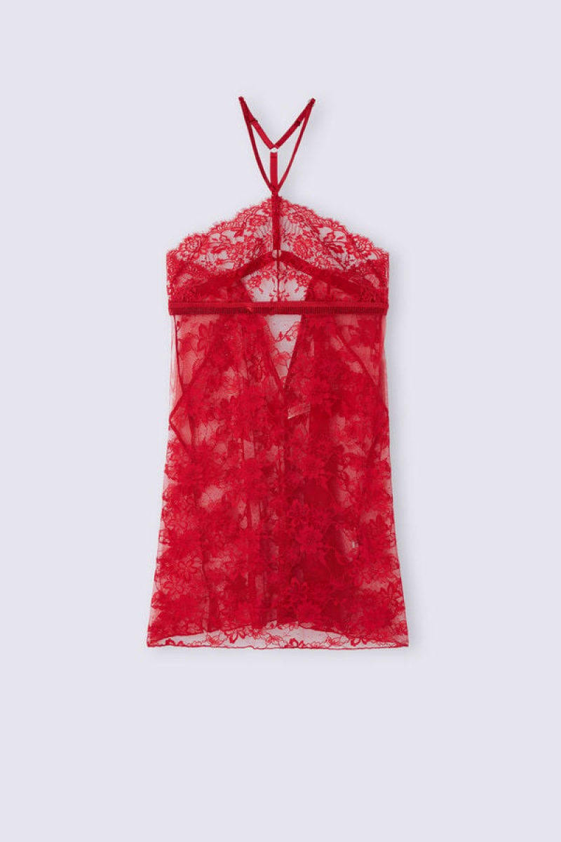 Intimissimi A Special Moment Lace Babydoll Crvene | SN-ITMSM57848