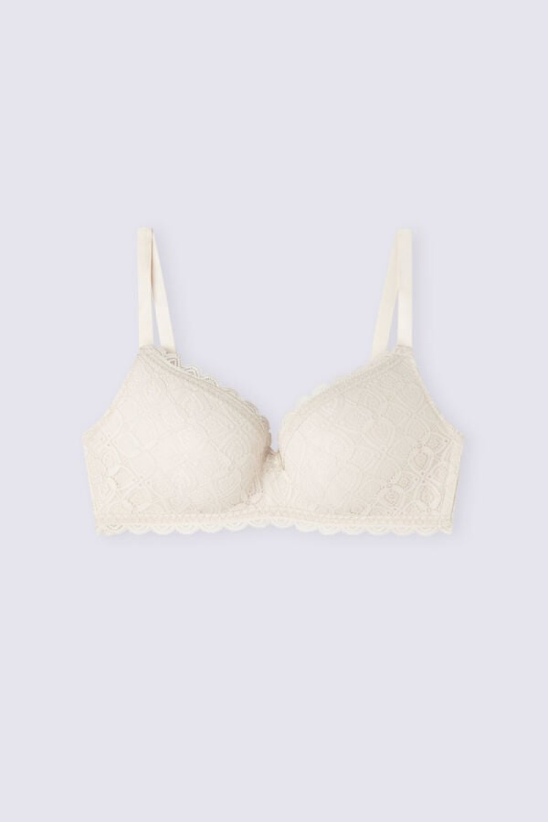 Intimissimi Adele Triangle Bra In Lace Bež | SN-ITMSM56695